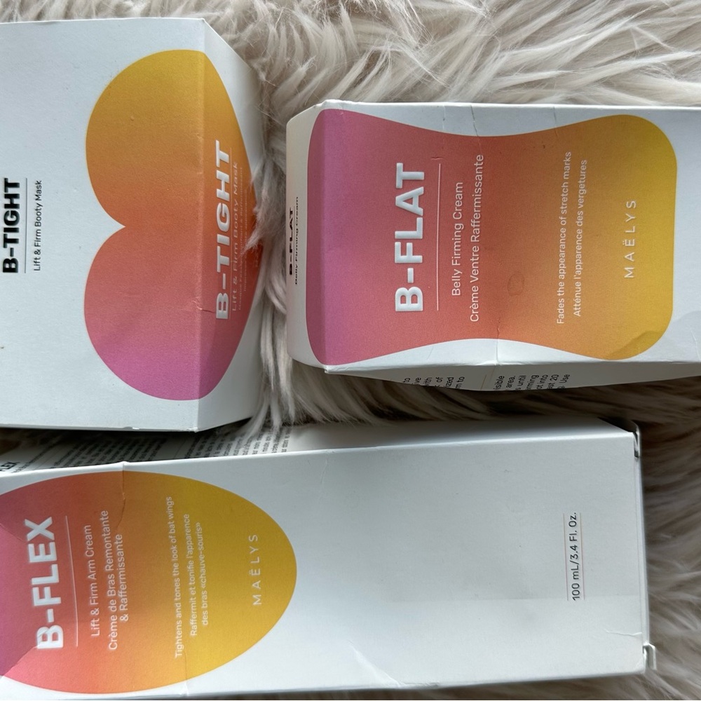 NIB - Maelys B-Tight, B-Flat, B-Flex Firming Cream Set